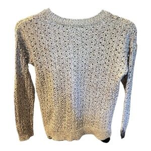 Petite fall sweater open knit- wheat